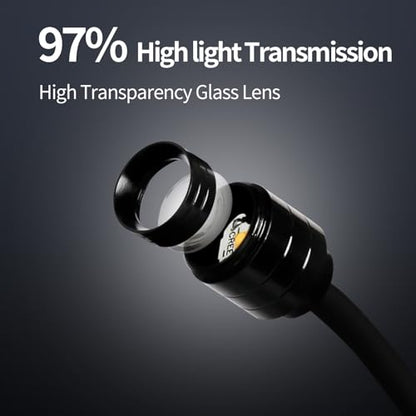 3W LED Aquarium Light, Clip On Fish Tank Lamp | Full Spectrum, 3 Color Modes, Adjustable Beam, Aluminum Housing, Terrarium & Coral