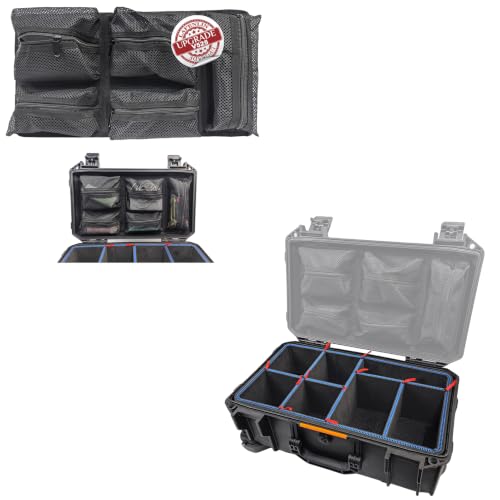 UPGRADED Lid Organizer & DIY Divider System for Pelican V525 Case (NO CASE)