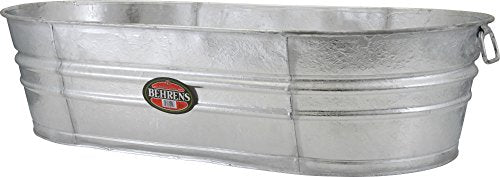 Behrens B33 O6887236 Steel Oval Tub, 33.5 gal - size: 1 Gallon