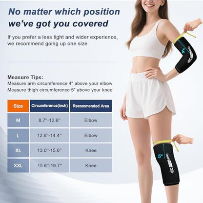 ComfiTECH Elbow Knee Ice Pack Wrap Sleeve, Multi-Use Ice Pack for Knee, Calf, Thigh, Flexible Ice Sleeve for Leg Discomforts, Muscle Relaxation, XX-Large - size: 2X-Large-Standard