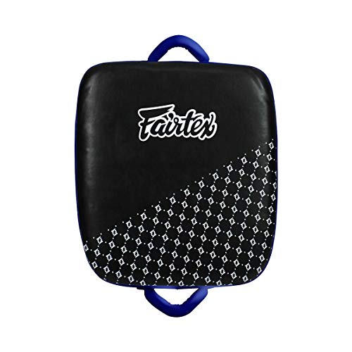 Fairtex LKP1 Leg Kick Pad, A.K.A. The Thai Suitcase for Muay Thai Kickboxing - color: Black/Blue