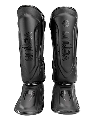 Venum Venum Elite Evo Shin Guards - color: Black/Black, size: Large
