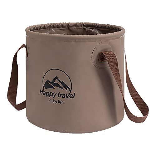 Collapsible Bucket 5-Gallon – Heavy-Duty PVC Folding Water Container with Handle – Portable Camping, Fishing, Gardening, Picnic & Farm Use