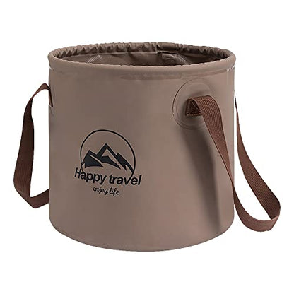 Collapsible Bucket 5-Gallon – Heavy-Duty PVC Folding Water Container with Handle – Portable Camping, Fishing, Gardening, Picnic & Farm Use