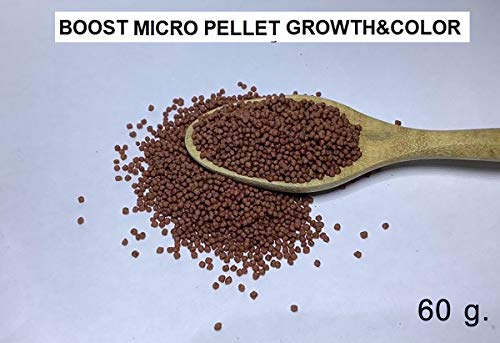 A.D.P. Fish Booster Pink Tropical Fish Food Micro Floating Pellet, Grow Faster & Color Enhancing High Protein 42% for Goldfish & All Aquarium Small Fish 60 g Newborn Fry Fish Feed Breeding Fish Care