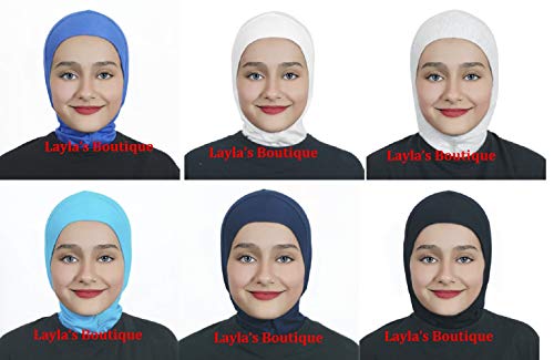 AL AMIRA Girls Hijab - One pcs Ninja Hijab - headband - underscarf Cap - - color: Navy Blue