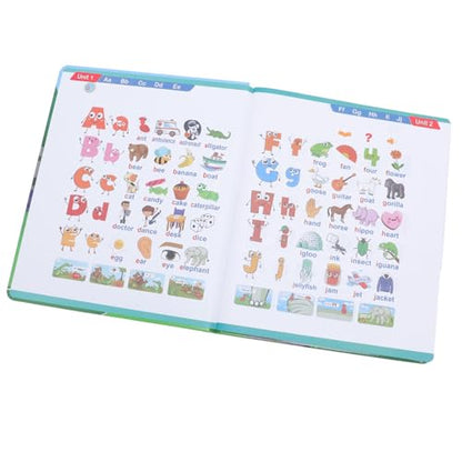 English Talking Learning Book, Interactive Electronic Book with 5 Level Curriculum System for Kids Ages 3 Plus