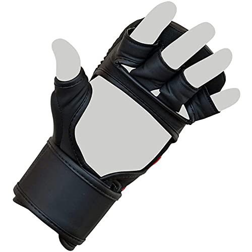 Combat Corner MMA Spar Gloves for Men and Women - MMA, Kickboxing, Muay Thai Sparring Training Gloves | Black - size: Large-X-Large