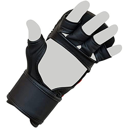 Combat Corner MMA Spar Gloves for Men and Women - MMA, Kickboxing, Muay Thai Sparring Training Gloves | Black - size: Large-X-Large