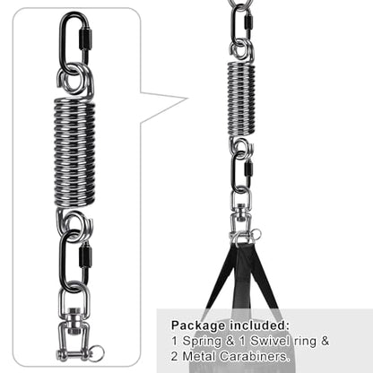 SELEWARE Boxing Punching Bag Hanger, Heavy Bag Hanger Bracket for Heavy Bag Boxing Muay Thai Training Hardware - color: Heavy Bag Spring with Open Swivel
