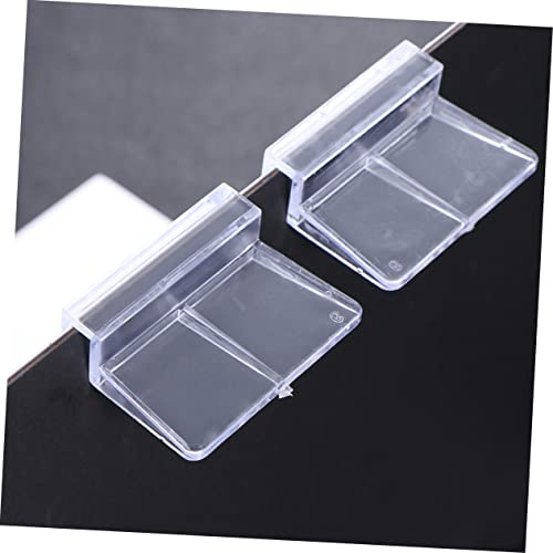 Happyyami 10pcs Acrylic Fish Tank Cover Holder Bracket for Support Practical Aquarium Rack for Fish Tank and Stability