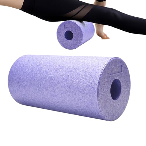 Back Foam Roller Hollow Column Trigger Point Release Tool | Muscle Roller Foam for Yoga Stretching Sports Recovery Home Gym Post-Exercise Fitness Routine - color: Purple