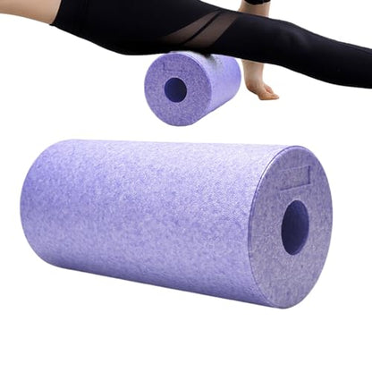 Back Foam Roller Hollow Column Trigger Point Release Tool | Muscle Roller Foam for Yoga Stretching Sports Recovery Home Gym Post-Exercise Fitness Routine - color: Purple