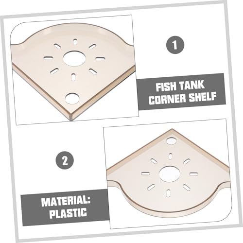 Fish Tank Decor Triangle Shelf for Storage Corner Rack Stand Easy Access for Aquarium Supplies