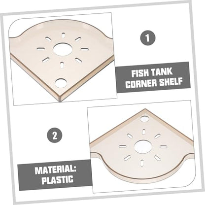Fish Tank Decor Triangle Shelf for Storage Corner Rack Stand Easy Access for Aquarium Supplies
