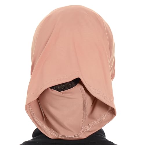 Hijab Caps Underscarf for Women – Black Hijab Cap Underscarf Turban Dreadlocks Tube – Muslim Accessories Headscarf - color: Light Brown