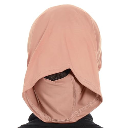Hijab Caps Underscarf for Women – Black Hijab Cap Underscarf Turban Dreadlocks Tube – Muslim Accessories Headscarf - color: Light Brown