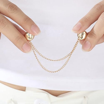 Multifunctional Clothing Clips Hijab Magnets with Chain Shawl Clips Accessories Hijab Magnets Strong Small - size: square 3