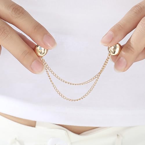 Multifunctional Clothing Clips Hijab Magnets with Chain Shawl Clips Accessories Hijab Magnets Strong Small - size: Heart 4