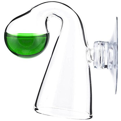 Glass CO2 Drop Checker – CO2 Monitor Kit for Aquarium Tank – Functional and Reliable – Transparent Drop Checker, Suction Cup