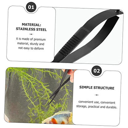 balacoo 3pcs Aquarium Scissor Professional Plant Trimmer for Aquascaping for Maintaining Substrate and Decorations for Water Plants and Tight Spaces
