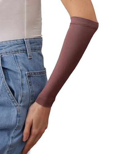 Modest Arm Cover | Jersey Arm Cover | Modest Sleeve Covering for Muslim Women - color: Rose Taupe