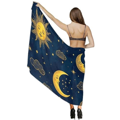 Chiffon Shawl Scarf Sarong And Sun Protective Shawl Long Lightweight Travel Scarf - color: Color62