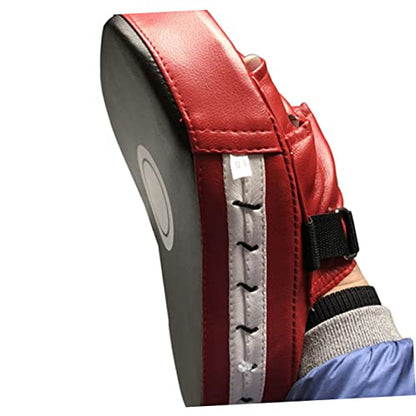 Handheld Boxing Pads for Taekwondo MMA Training Durable Focus Pads with for Kickboxing Karate Red Black