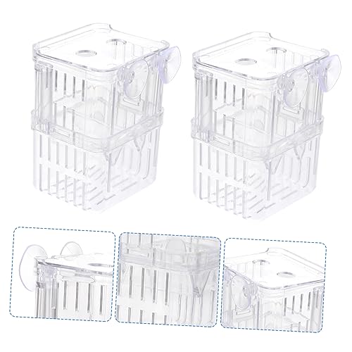 FOMIYES Isolation Box for Aquarium Juvenile Fish Separation Box 3pcs Fish Breeding Box Compact Design Easy to Install
