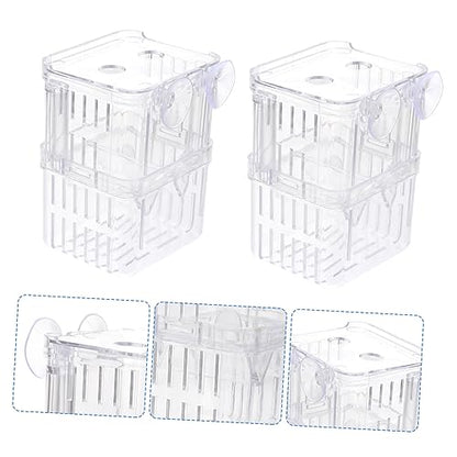 FOMIYES Isolation Box for Aquarium Juvenile Fish Separation Box 3pcs Fish Breeding Box Compact Design Easy to Install