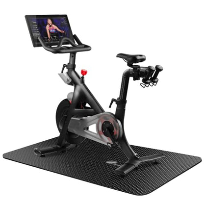 Treadmill Mat,Bike Mat Compatible with Peloton Bike Elliptical Treadmill,Folding Pad Exercise Equipment Under Exercise Trainer Pad for Stationary Indoor Spin - size: 47.3"L x 23.6"W x 0.2"Th