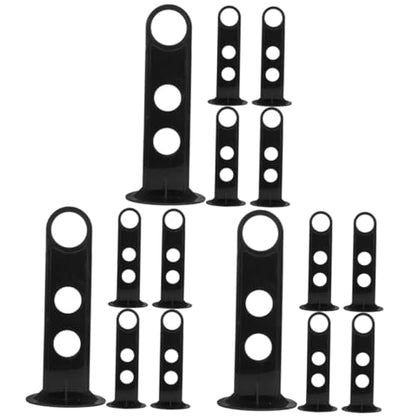 POPETPOP 10 Pcs Logo Dish Rack Sign Disc Cones Racks Football Training Cones Holders Disc Cone Racks Mark Disk - color: Blackx3pcs, size: 19.50X8.00X8.00CMx3pcs