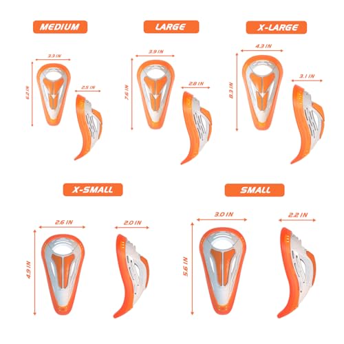 DRSPORTS Flex Cup D3O Impact Shield, Men’s Athletic Cup with Ergonomic Comfort, Groin Protector for Football, MMA, Boxing, Rugby and Baseball, Sports Protective Cup for High-Contact Training (XS–XL) - size: Large