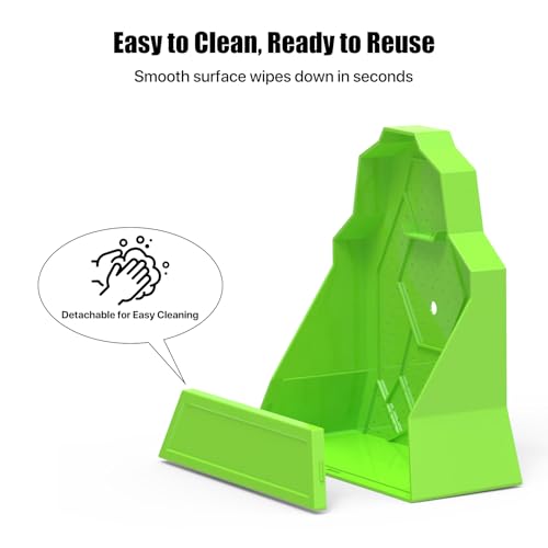 Reptile Insect Feeding Bowl with Suction Cup – Anti-Escape Corner Dish for Gecko, Frog, Chameleon – 6.5"x2.5"x6" - size: Medium