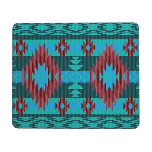 Native American Colorful Southwestern Abstract Retro Mousepad Non-Slip Rubber Base Mouse Pads for Computers Laptop Office Desk Accessories Mouse pad 7.9 x 9.5 in - color: African Tribes