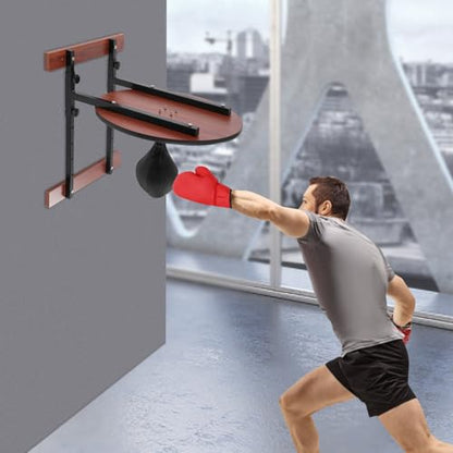 360° Swivel Speed Bag Platform Kit - Heavy Duty Adjustable Height Wall Mount, Professional Boxing Training Equipment for Fitness and Exercise