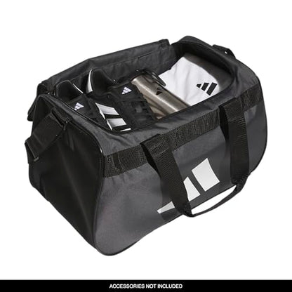 adidas Power Gym Bag – Lightweight Small Duffel, Team Dark Grey/White/Black, OSFA - color: Team Dark Grey/White/Black