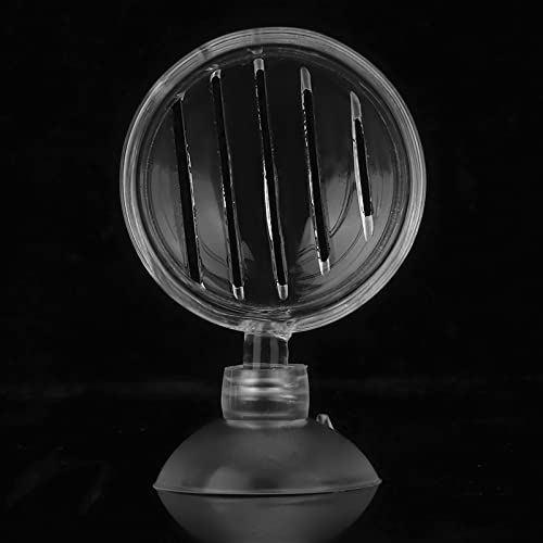 Aquarium Feeding Cup Fish Feeder Glass Acrylic Suction Cup Container for Freshwater Saltwater Tanks with Premium Suction Red Live Food Feeder (Glass Slit) - size: glass slit cup