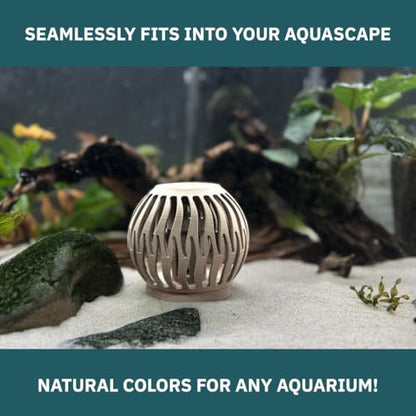 Shrimp Feeder and Hide for Freshwater Aquariums – Modular Design, Aquascape Friendly, Designed & Manufactured in USA (Sand) - color: Sand