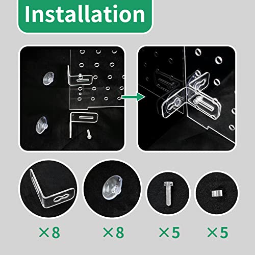 Fish Tank Divider Aquarium Acrylic Isolation Grid Board Divider with Suction Cups Accessories Transparent Plate Baffle Blocking Fish Partition Net Freshwater Ornament 25x30cm/9.84x11.81in - size: 25x30cm
