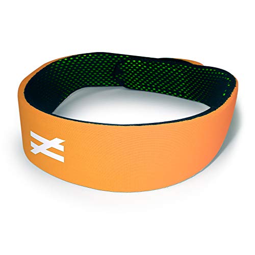 Unequal Halo 1 – 6mm Protective Headgear with Military-Grade Patented Composite, Coated Aramid Fabric - color: Orange, size: Small