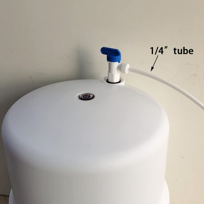 Malida Tank Ball Valve 1/4" FPT by 1/4",3/8" OD Tubing quick connector for RO Water Reverse Osmosis Filter system set of 4