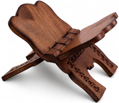 Handmade Wooden Prayer Book Stand Rehal Folding Bible Quran Holder 12 Inch