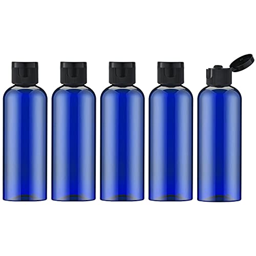 LISAPACK 3.4 oz Travel Bottles for Toiletries, Plastic Shampoo Containers - color: Blue