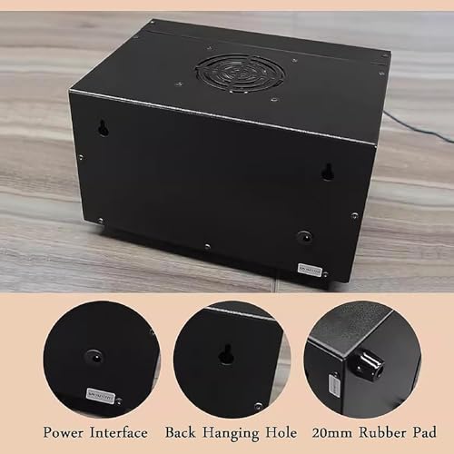 Boxing Interval Timer, Boxing and Muay Thai Timer with Blue LED Screen, Beep Timer Reminder, Full Button Knob Operations, Round Time Optional Gears, for Muay Thai/MMA/Kickboxing