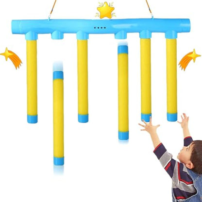 Reflex Drop Sticks Challenge Game, Hand Eye Coordination Training Toy, Reaction Time Training, Hand Speed Challenge Games, Adjustable Speed Catching Sticks Game (B) - color: Blue