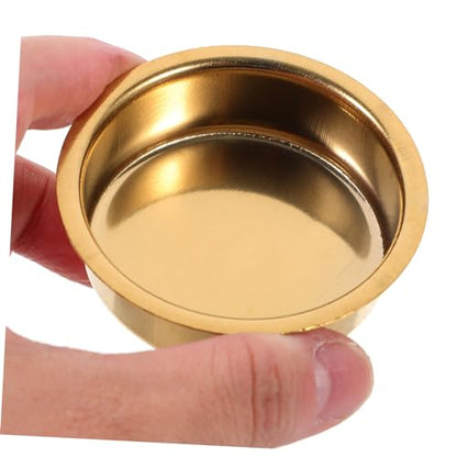 6Pcs Incense Burner Replacement Plates 2.36 Inch Small Round Censer Dish for Arabic Aromatherapy Holder Accessories with Hole-Free Design
