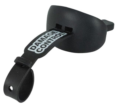 DAMAGE CONTROL Pacifier Football Mouth Guard – Permanent Strap – Black | Youth Football Mouthpiece, No Boiling, Breathable Design, Protects Lips & Teeth, Works with Braces - color: Black