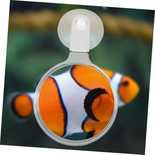 4pcs Acrylic Magnifier with Suction Cups for Fish Tank Observation High Definition Magnifying Lens for Micro Landscapes and Spiders for Easy Viewing and Details