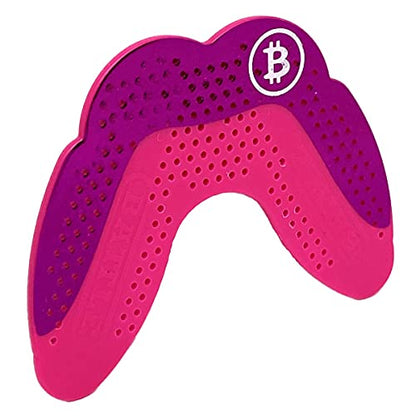 Battle Sports Ultra-Slim Grillz Football Mouthguard, Chrome Pink | Show off your style, Lightweight mouthpiece, Exceptional breathability, Remoldable technology, Low-heat customized fit - color: Chrome Pink